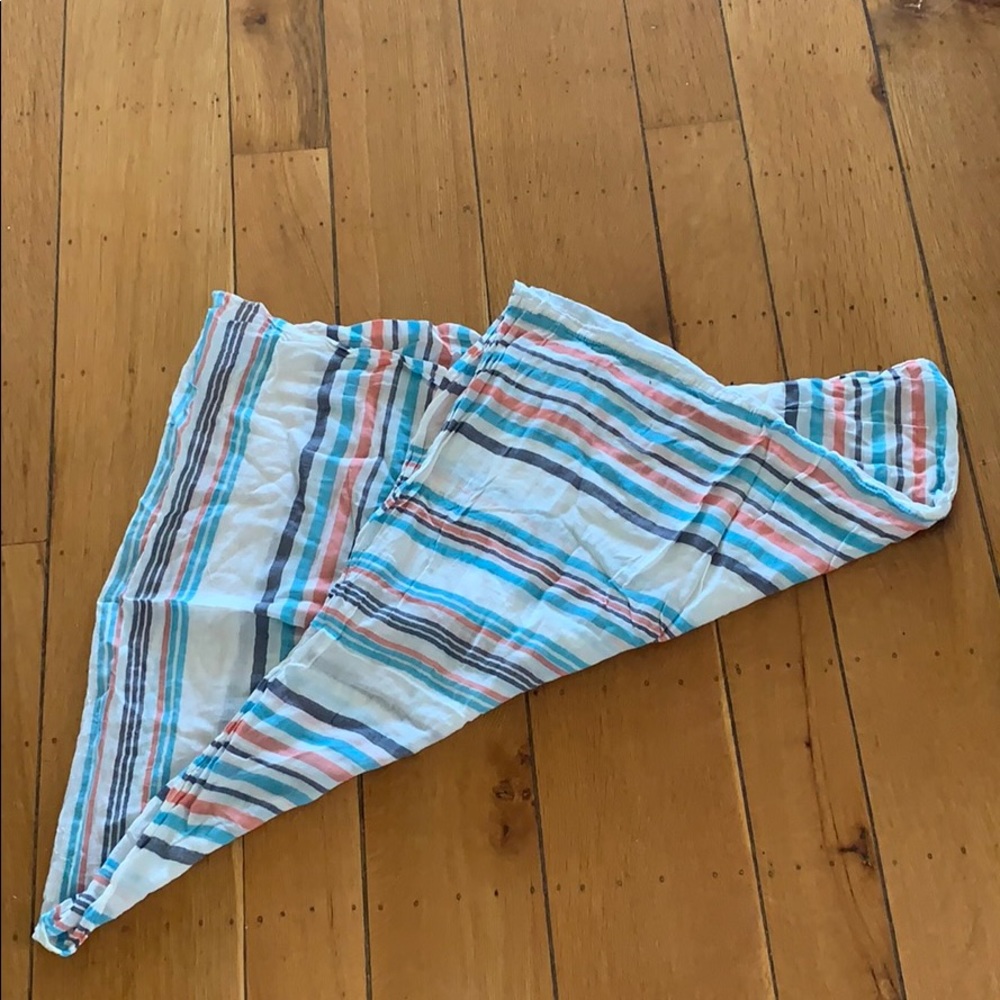 *2 for $15* Infinity scarf. White, blue, and coral